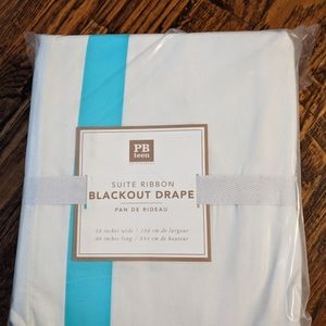 Pottery Barn Suite Ribbon Blackout Drape 96"